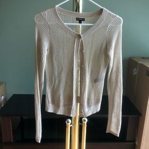 Open knit cardigan